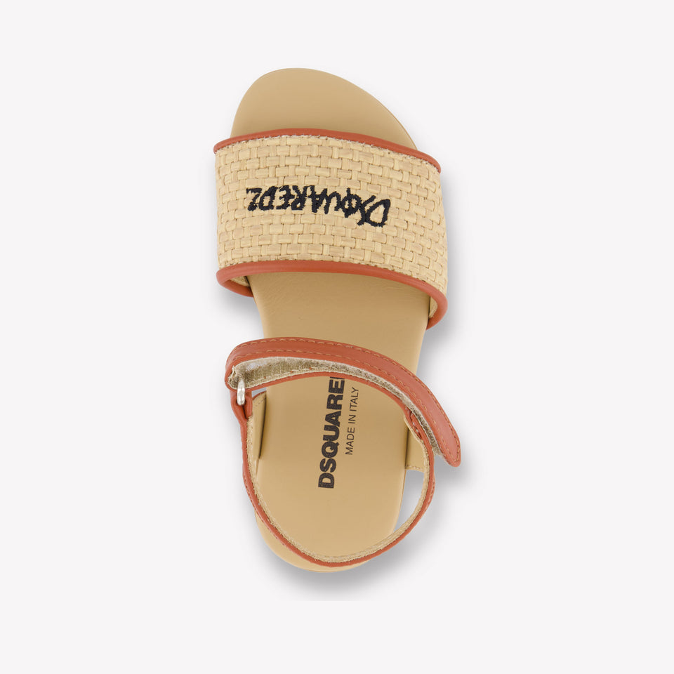 Dsquared2 Meisjes Sandalen In Beige