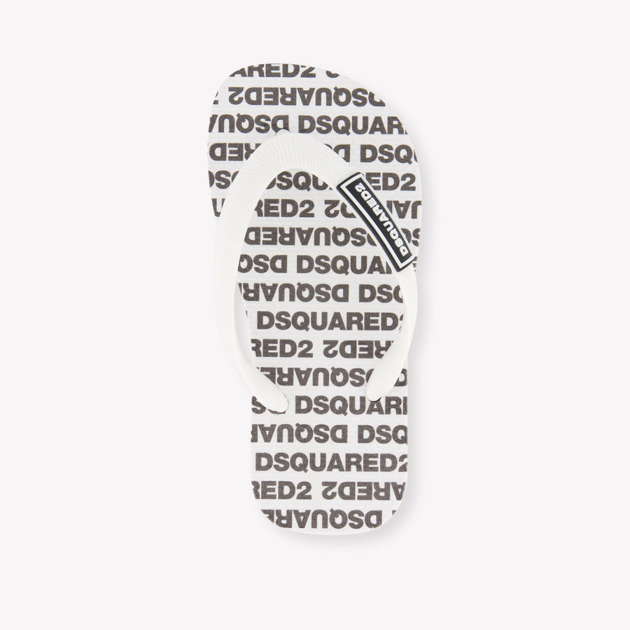Dsquared2 Jongens Slippers In Wit