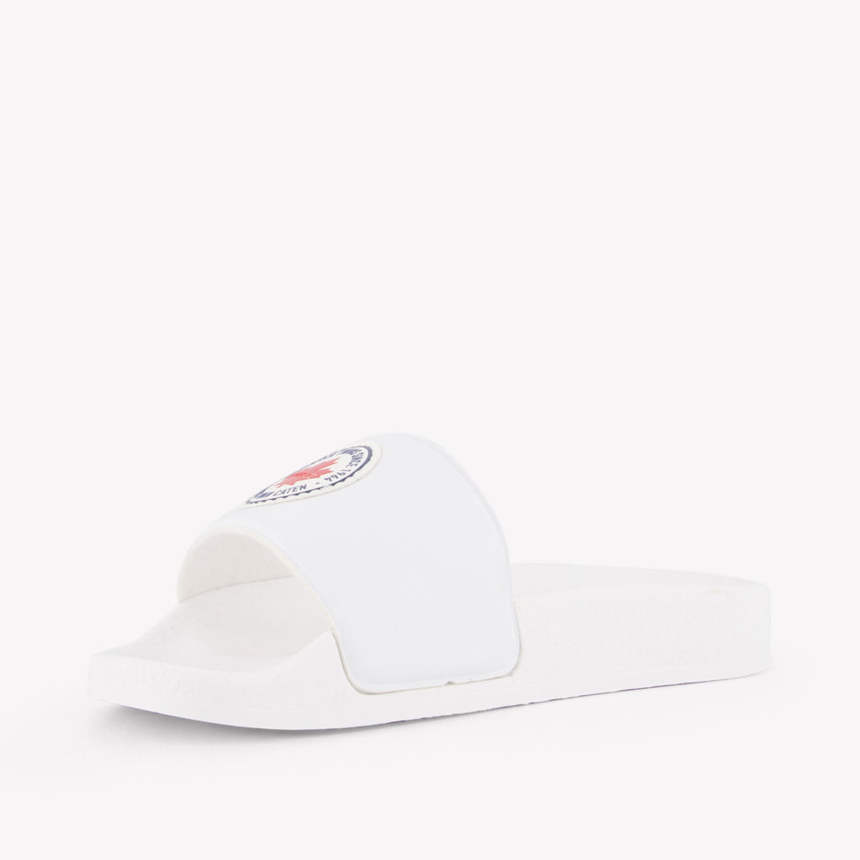 Dsquared2 Jongens Slippers In Wit