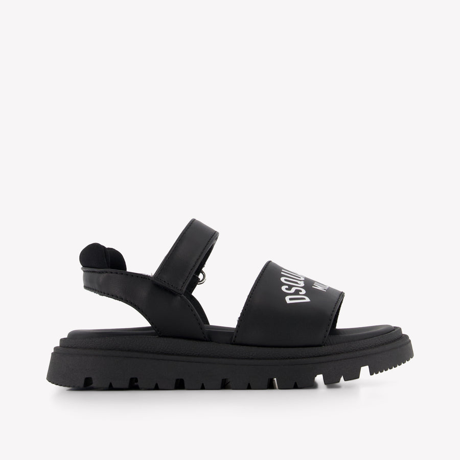 Dsquared2 Kinder Unisex Sandalen In Zwart