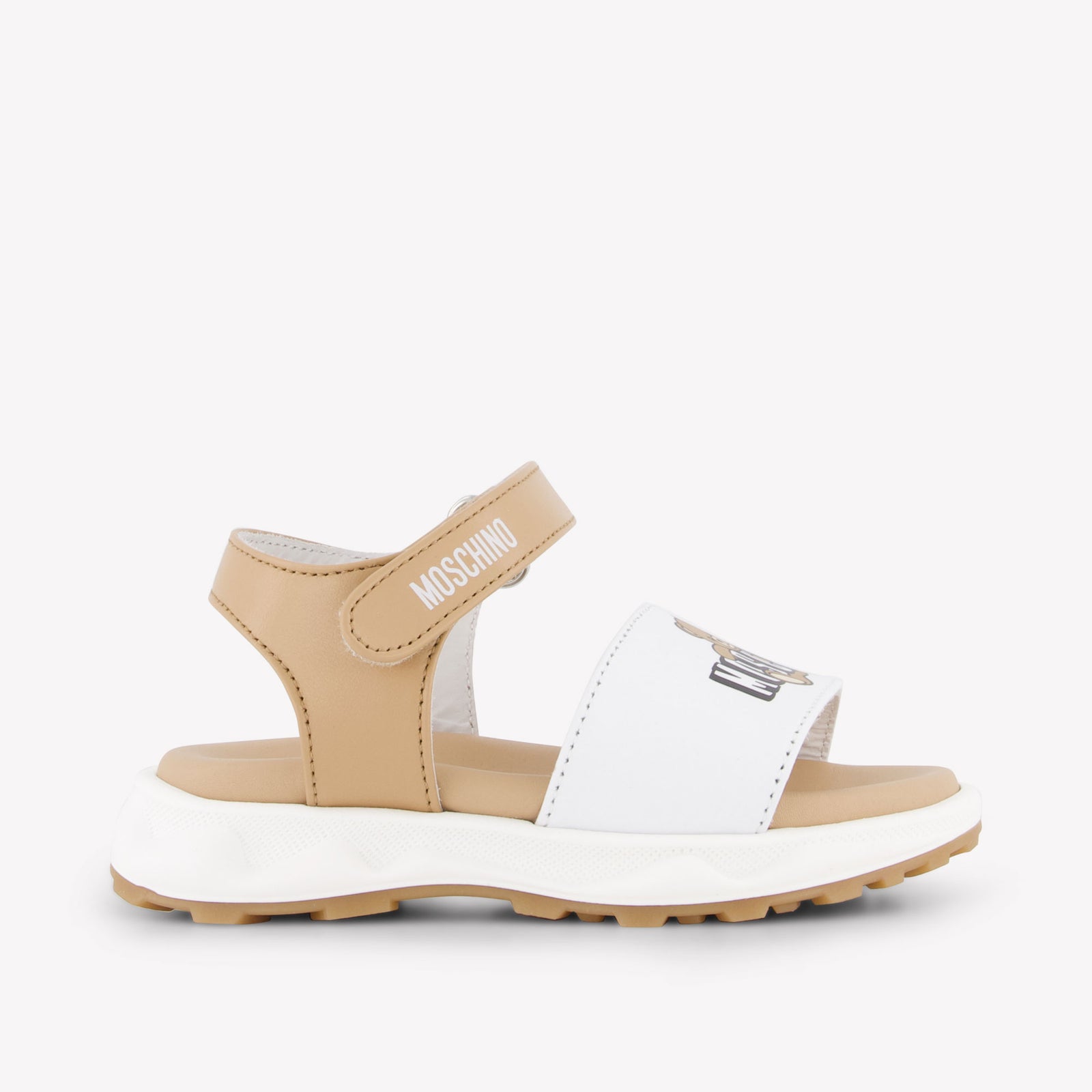Moschino Unisex Sandals In Beige