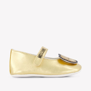 Moschino Baby Girls Shoes In Gold