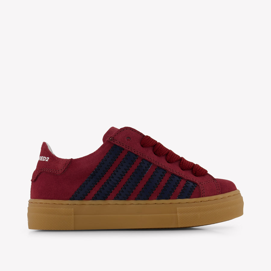 Dsquared2 Kinder Unisex Sneakers In Bordeaux