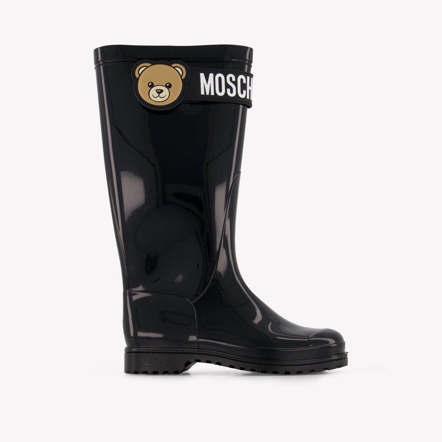 Moschino Girls Boots In Black