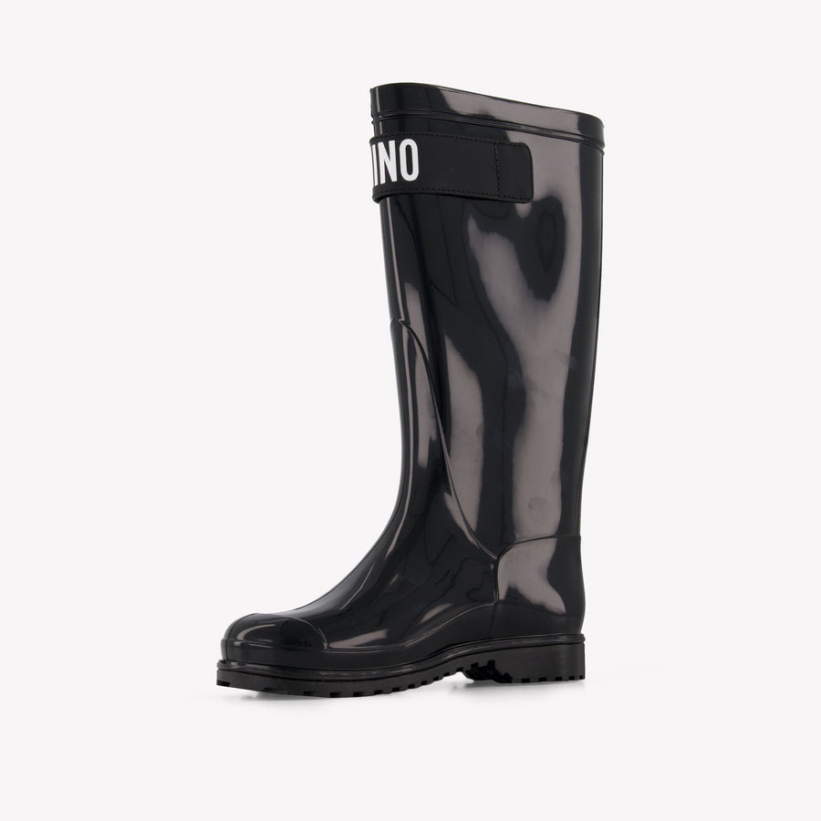 Moschino Girls Boots In Black