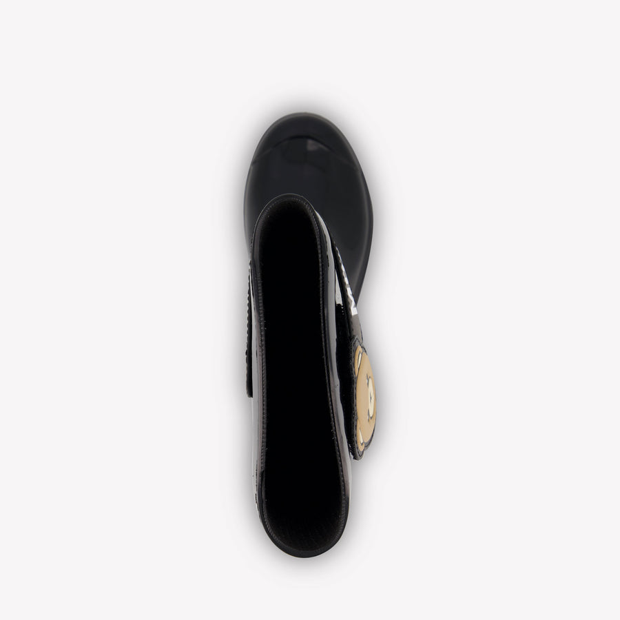 Moschino Girls Boots In Black