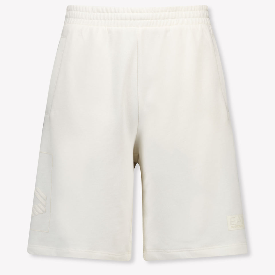 EA7 Kinder Jongens Shorts In Off White
