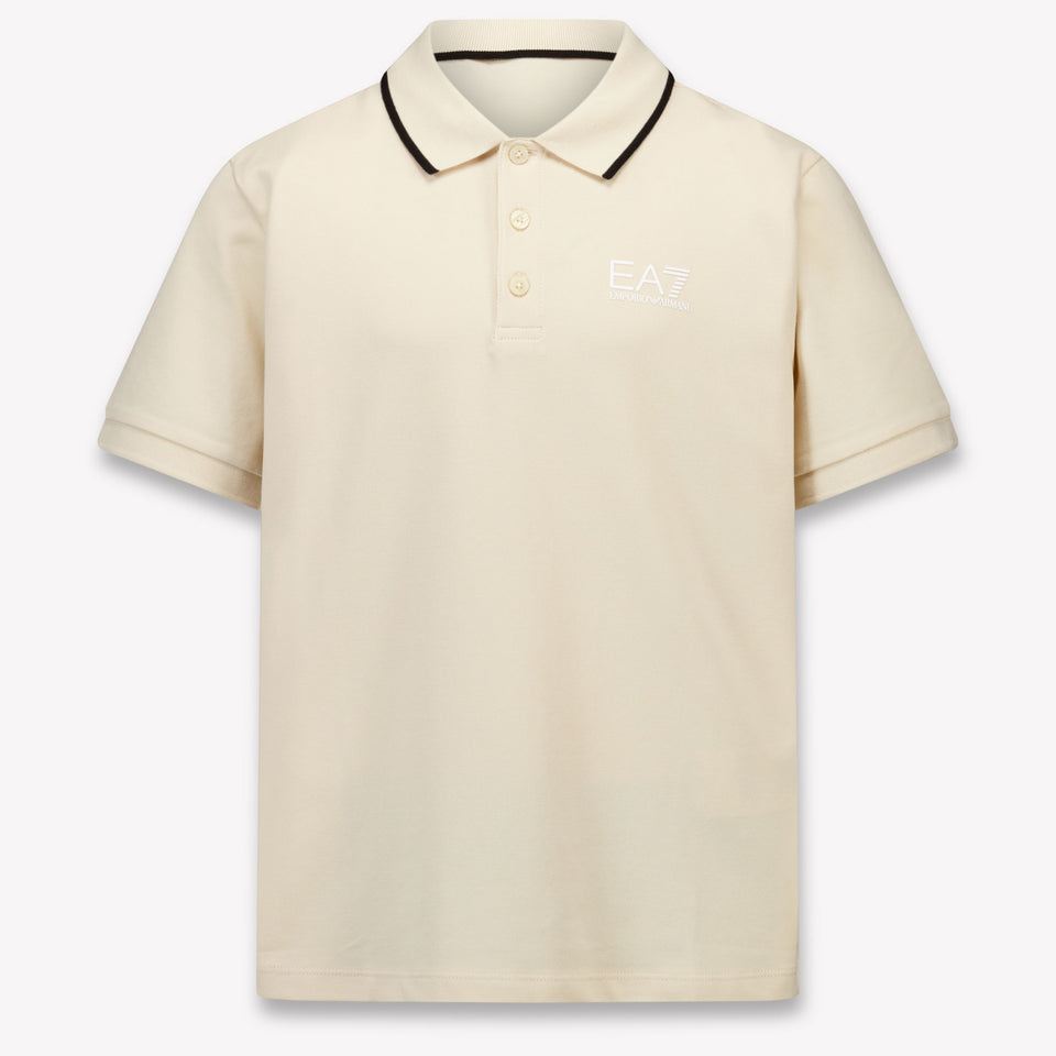 EA7 Kids Boys Polo In Beige