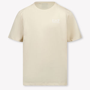 EA7 Kids Boys T-Shirt In Beige