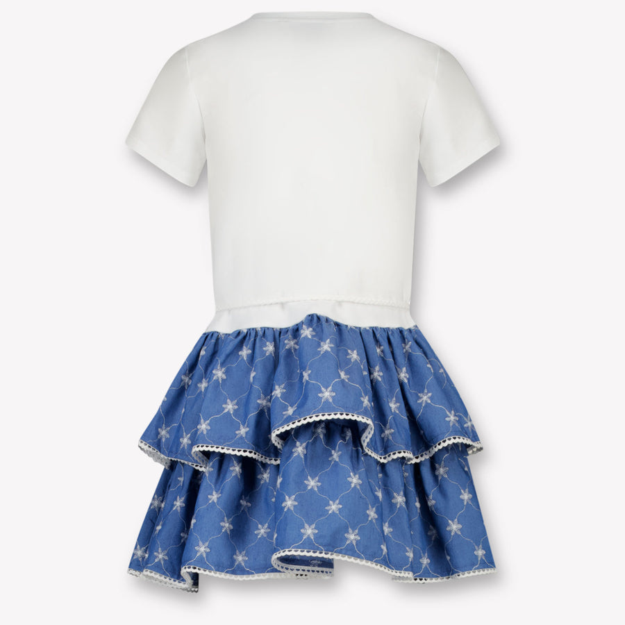 Twinset Kids Girls Dress In White