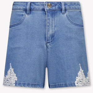 Twinset Kids Girls Shorts In Jeans