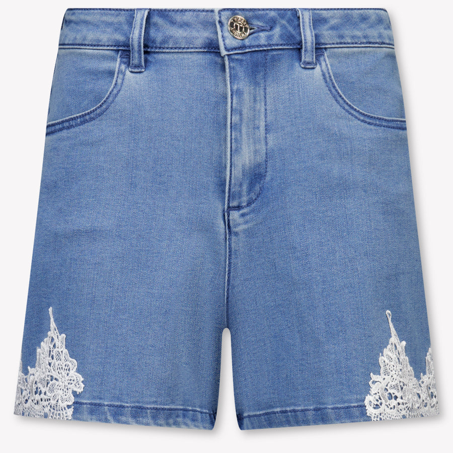 Twinset Kids Girls Shorts In Jeans