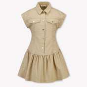 Twinset Kids Girls Dress In Beige