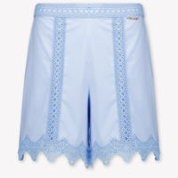 Twinset Kids Girls Shorts In Light Blue