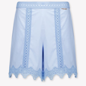 Twinset Kids Girls Shorts In Light Blue