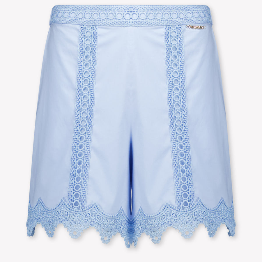 Twinset Kids Girls Shorts In Light Blue