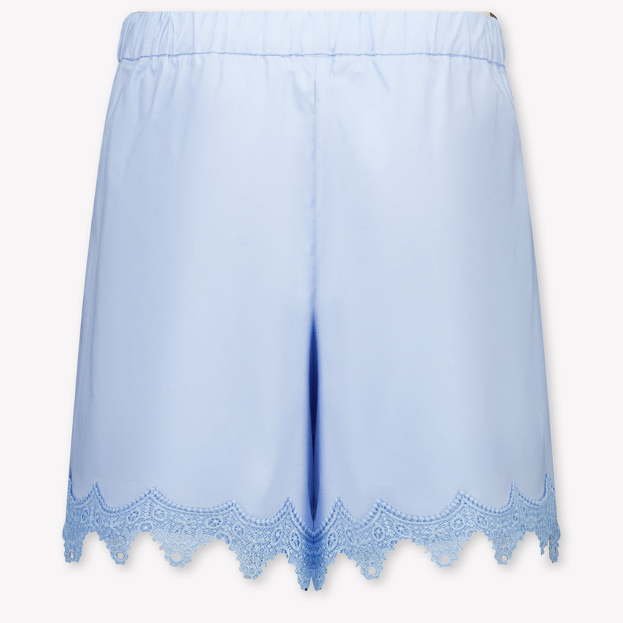 Twinset Kids Girls Shorts In Light Blue