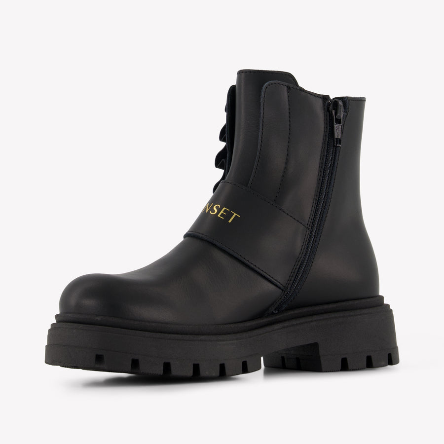 Twinset Girls Boots In Black