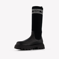 Twinset Girls Boots In Black