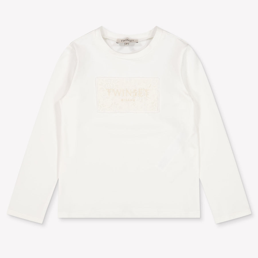 Twinset Kinder Meisjes T-Shirt In Off White
