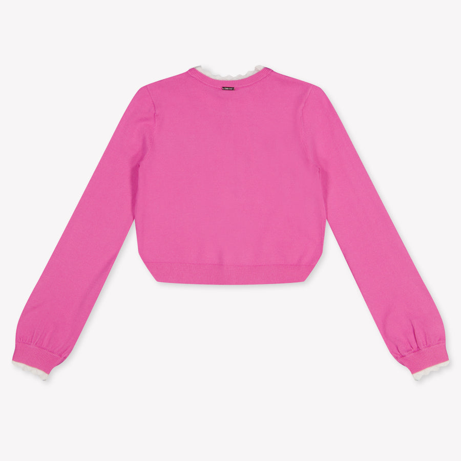 Twinset Kids Girls Cardigan In Fuchsia