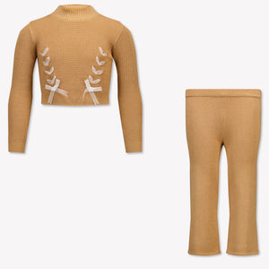 Twinset Kinder Meisjes Setje In Beige