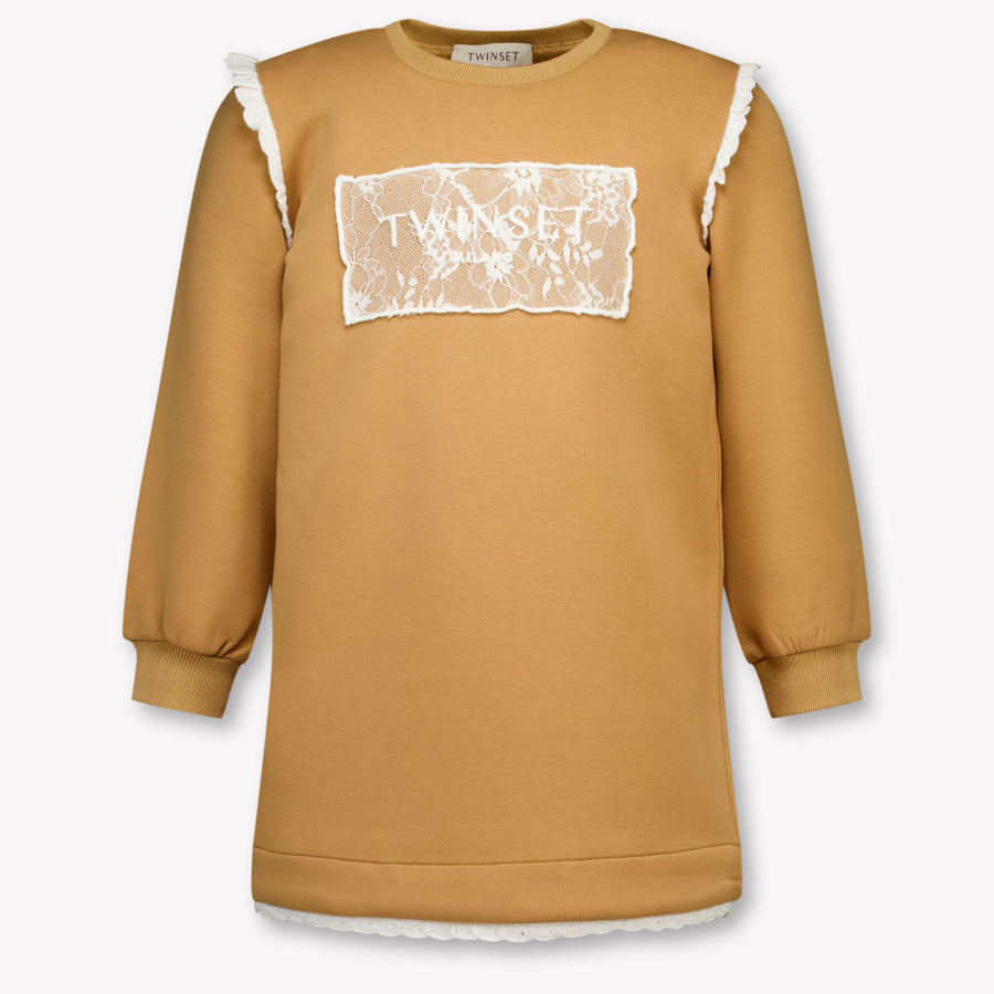 Twinset Girls Dress in Beige
