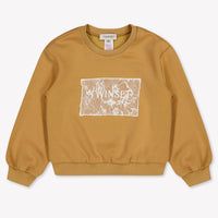 Twinset Kids Girls Sweater In Beige