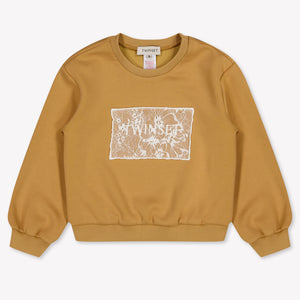 Twinset Kids Girls Sweater In Beige