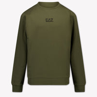 EA7 Kids Boys Sweater In Army
