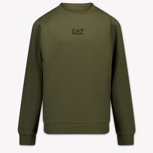 EA7 Kids Boys Sweater In Army