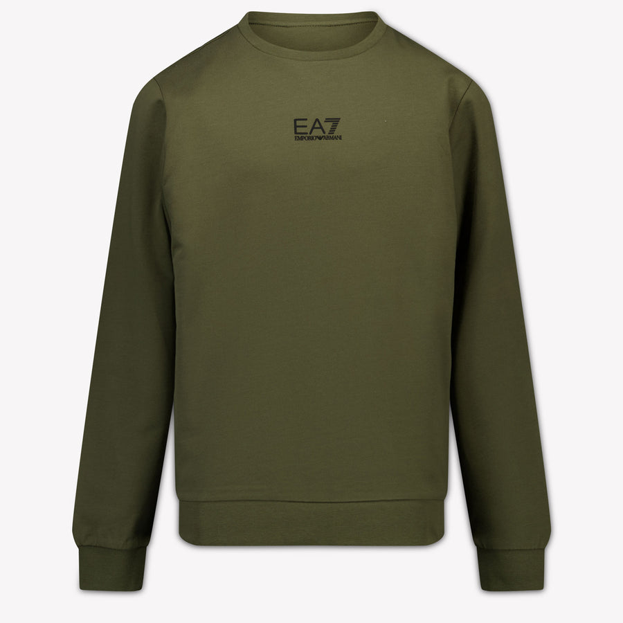 EA7 Kids Boys Sweater In Army