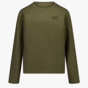 EA7 Kids Boys T-Shirt In Army