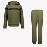 EA7 Kids Boys Jogging suit In Army