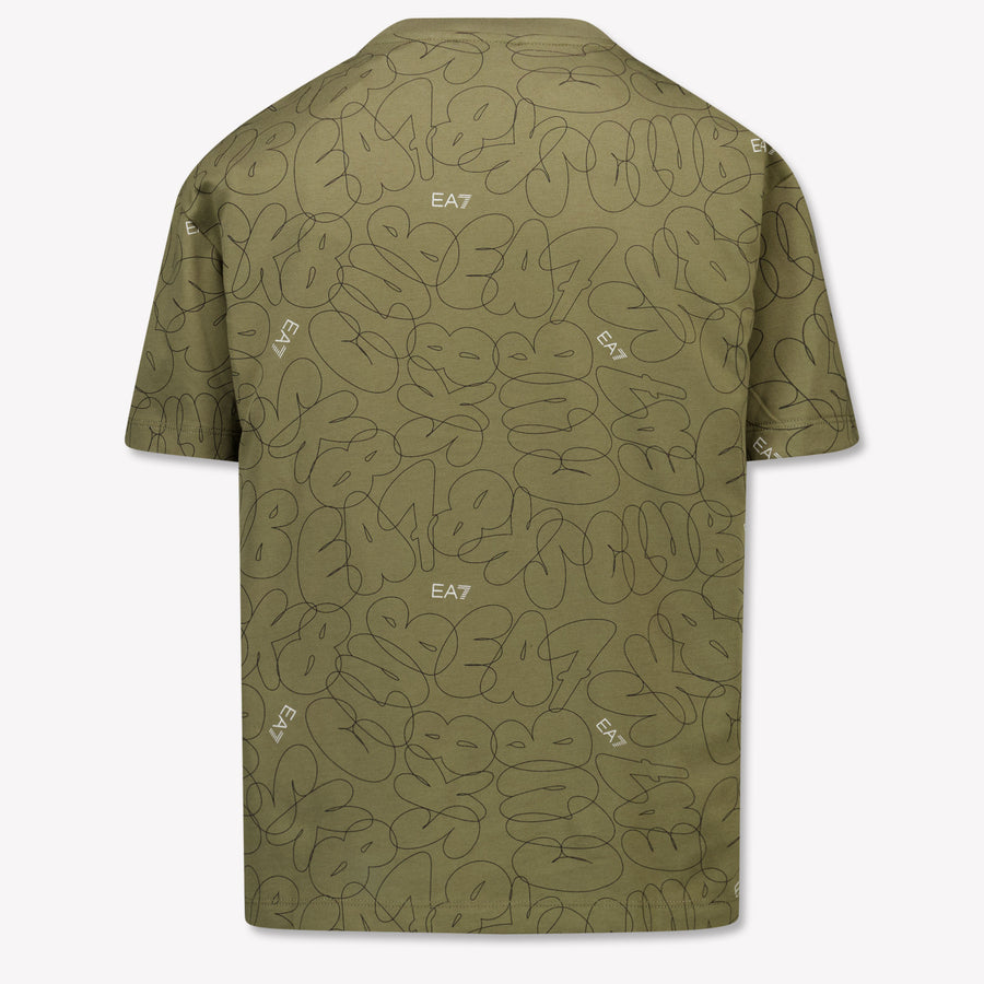 EA7 Kinder Jongens T-Shirt In Army