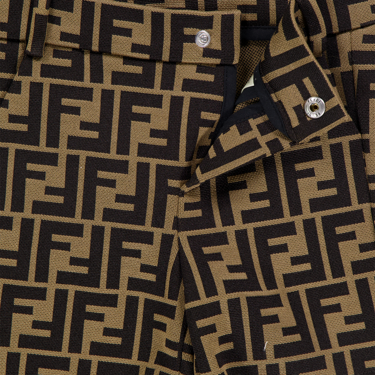 Fendi Baby Boys Shorts In Brown