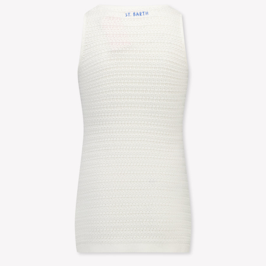 MC2 Saint Barth Kids Girls Dress In OffWhite