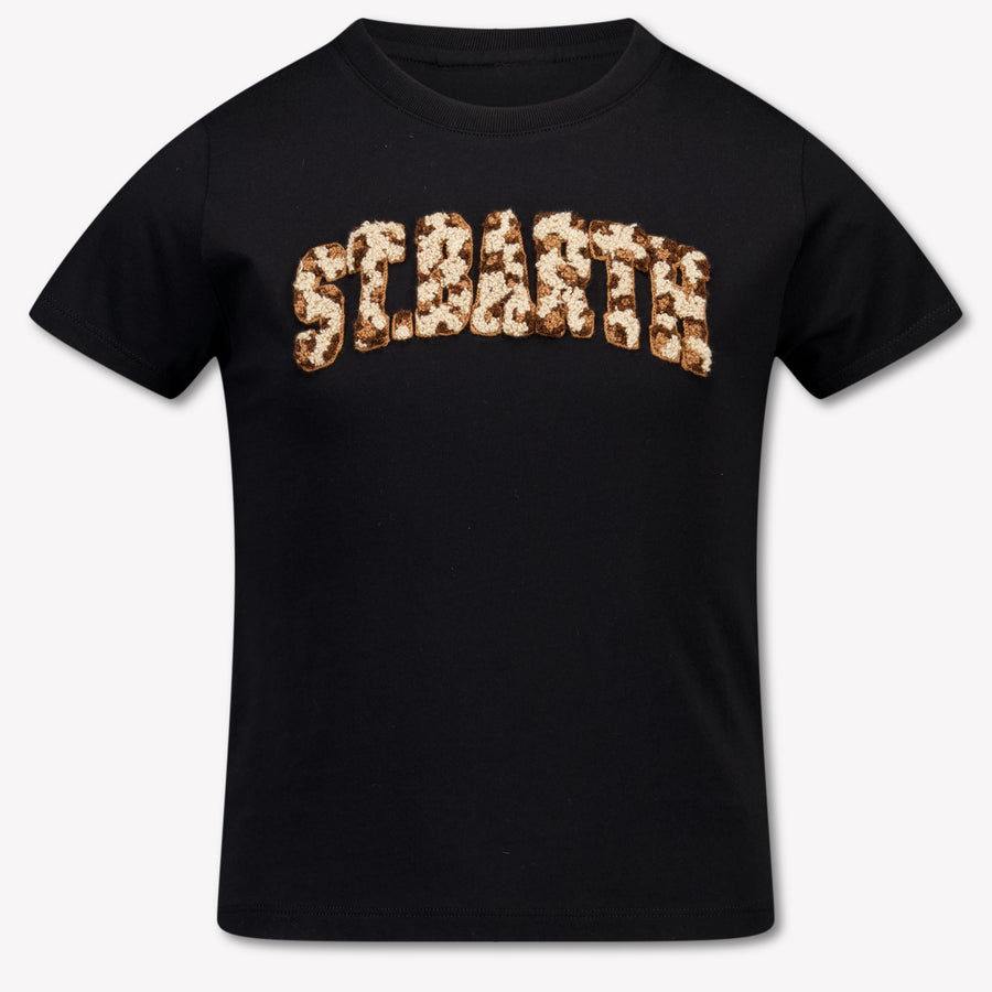 MC2 Saint Barth Kids Girls T-Shirt In Black