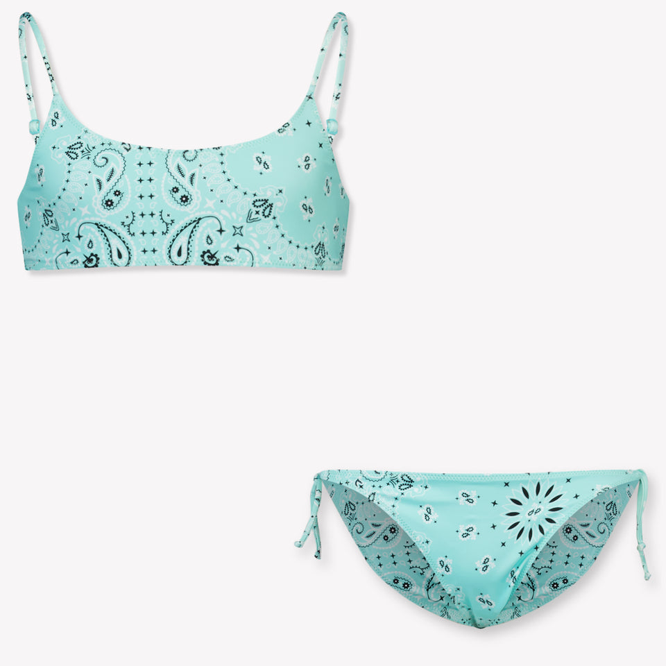 MC2 Saint Barth Kids Girls Swimwear In Turquoise
