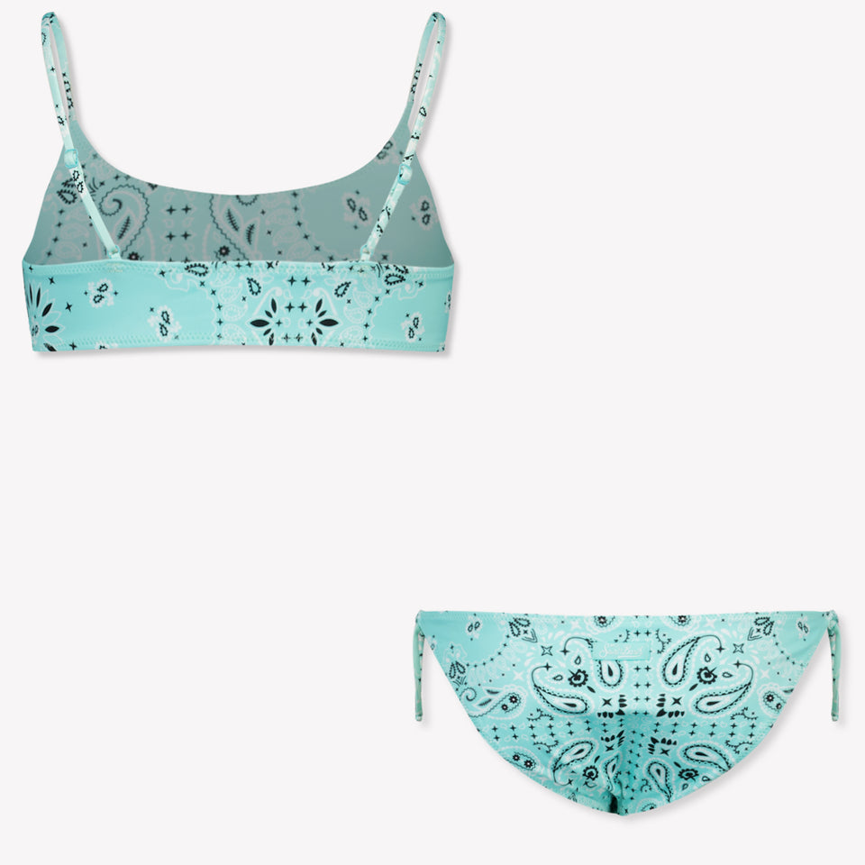 MC2 Saint Barth Kids Girls Swimwear In Turquoise