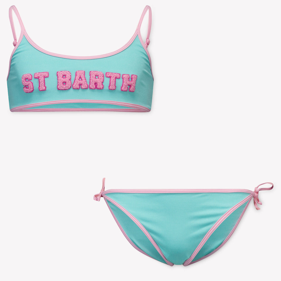 MC2 Saint Barth Kids Girls Swimwear In Mint