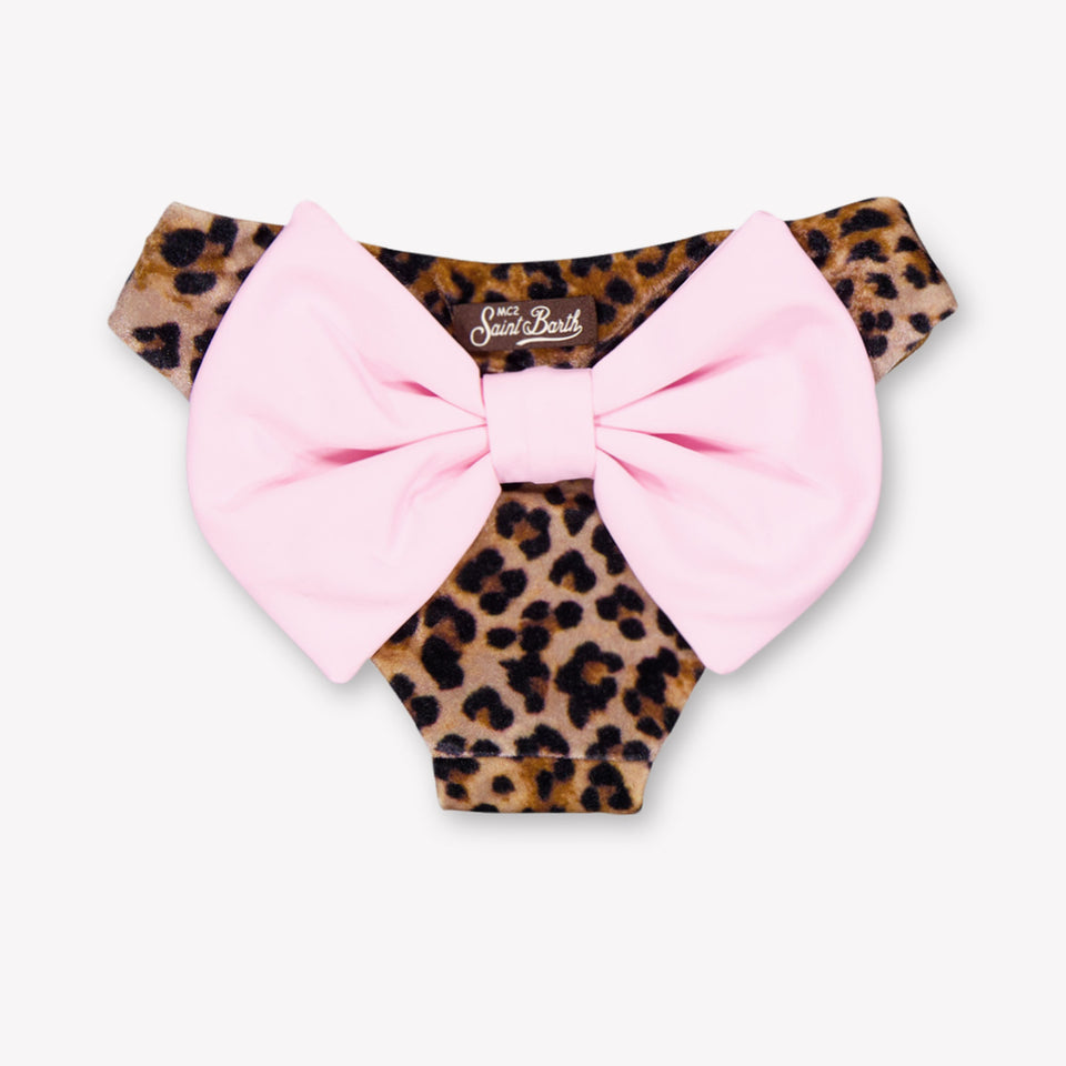 MC2 Saint Barth Kids Girls Swimwear In Panther