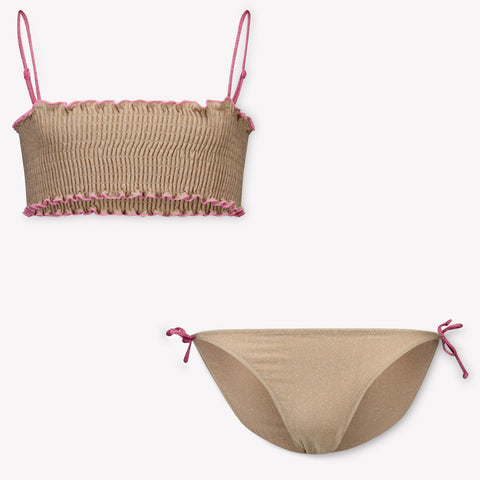 MC2 Saint Barth Kids Girls Swimwear In Gold