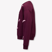 MC2 Saint Barth Kids Girls Sweater In Bordeaux