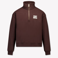 MC2 Saint Barth Kids Girls Sweater In Brown