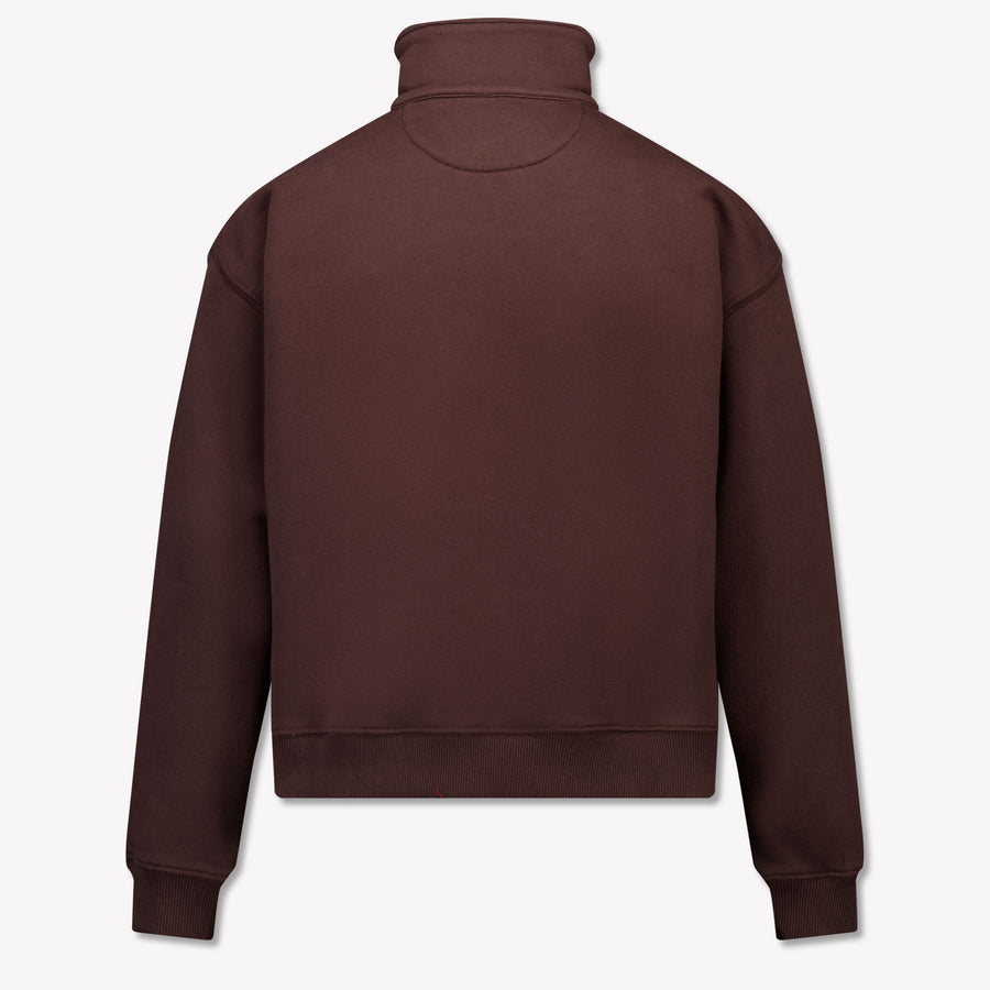 MC2 Saint Barth Kids Girls Sweater In Brown
