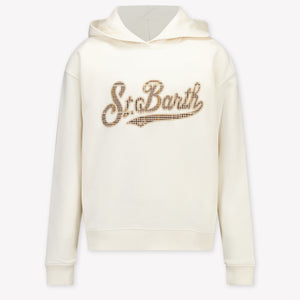 MC2 Saint Barth Kids Girls Sweater In OffWhite