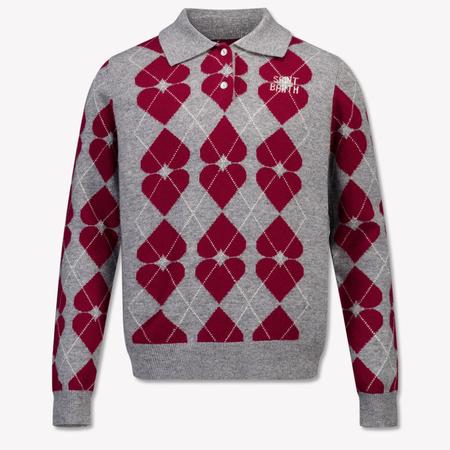 MC2 Saint Barth Kids Girls Sweater In Gray