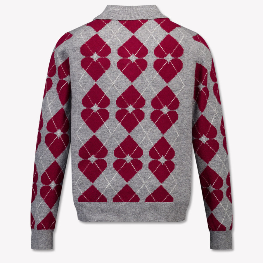 MC2 Saint Barth Kids Girls Sweater In Gray