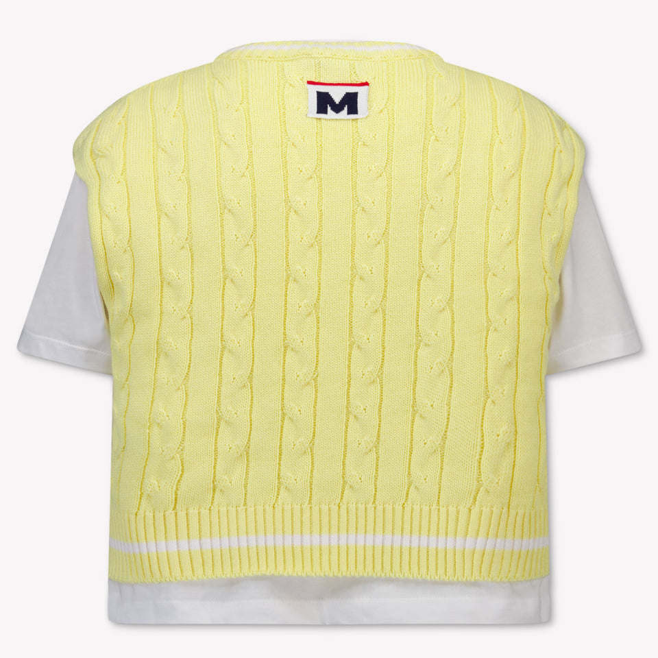 MSGM Kids Girls T-Shirt In Yellow